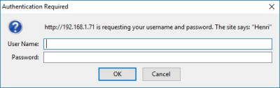 Authentication Required