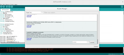 Install in Boardmanager