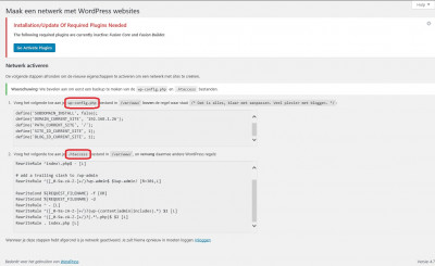 Toevoegen regels aan wp-config.php en htaccess