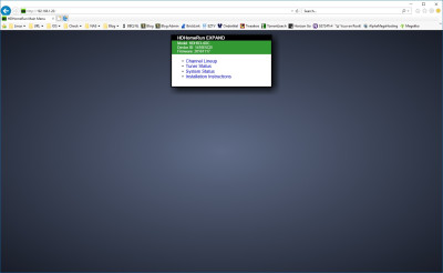 HDHomerun 4DC - Startscherm