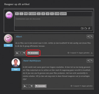 Nieuw Commentaar Dialog - Reageren