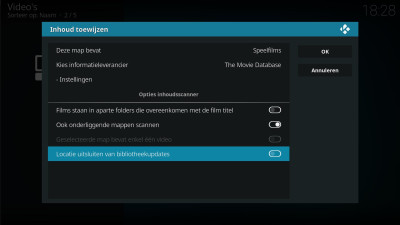 Kodi - Locatie uitsluiten van bibilotheekupdates