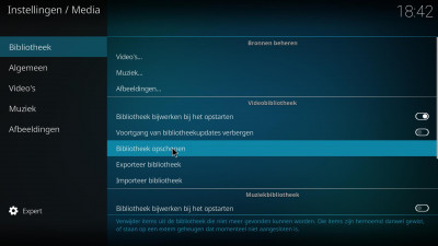 Kodi - Bibliotheek opschonen
