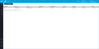 Unifi Controller - Active VPN Details