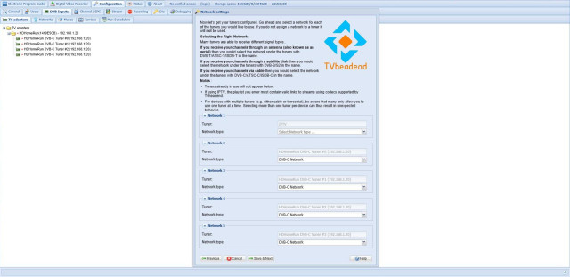 Tvheadend - Detect HDHomeRun