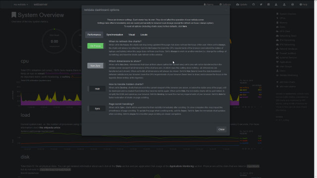 Netdata - Settings