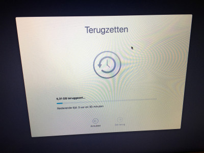 Timemachine terugzetten