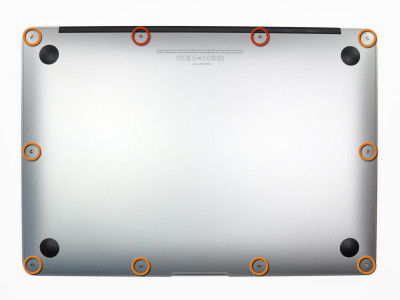 Schroeven Achterkant MacBook Air 13 begin 2015