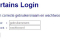eCurtains - Login