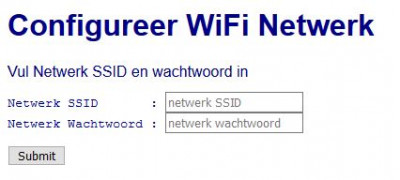 Configure Wifi Netwerk