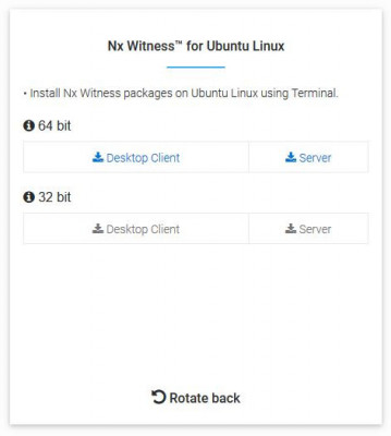 Download Nx Witness voor Ubuntu Linux Server