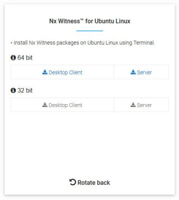 Download Nx Witness voor Ubuntu Linux Server