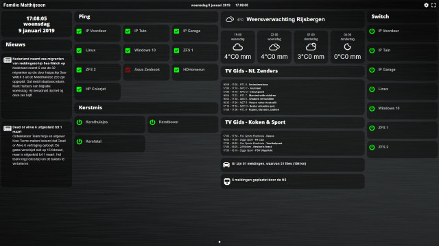 Dashticz Familie Matthijssen - Scherm 2