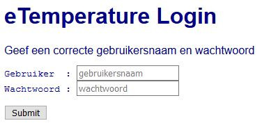 eTemperature - Login