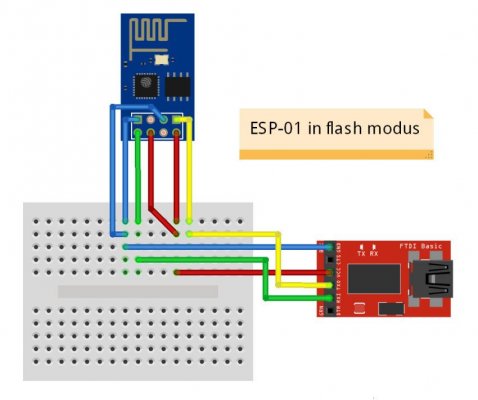 Flashen ESP8266 met USB-to-Serial Converter