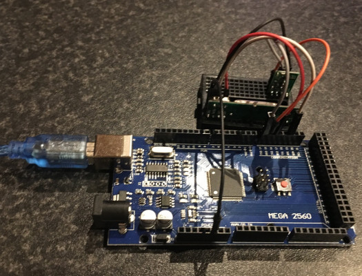 Aansluiten 433 MHz Superheterodyne op Arduino Mega 2560