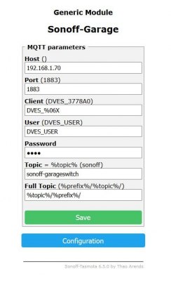 Sonoff - Configure MQTT