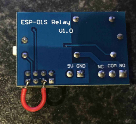 Aanpassing 1 ESP8266 Relay Module