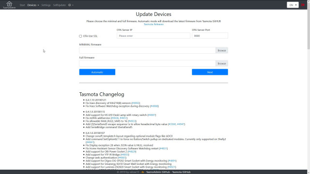 TasmoAdmin - Update