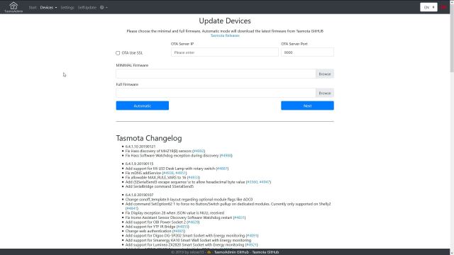TasmoAdmin - Update