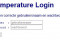eTemperature - Login