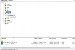 Filezilla - Backup Lokatie