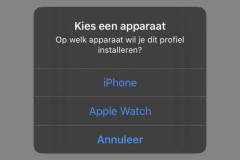 Kies apparaat voor profiel