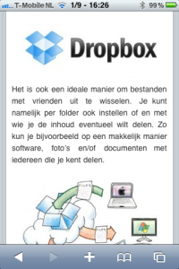 Artikel Weergave Mobiele Site