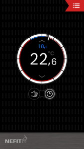 Nefit Easy Hoofdscherm App