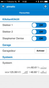 Pimatic - Garagedeur Actie