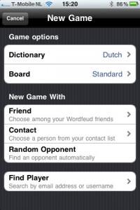 Wordfeud Nieuwe Tegenstander Kiezen