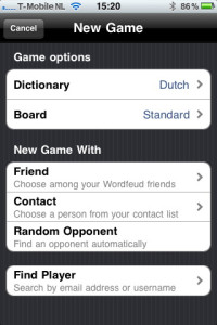 Wordfeud Nieuwe Tegenstander Kiezen