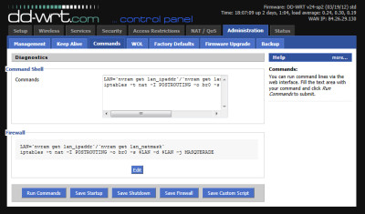 DD-WRT Administration Commands