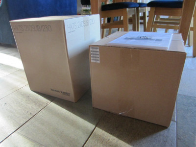 Kleinere Dozen in Harman Kardon HKTS 16 Verpakking
