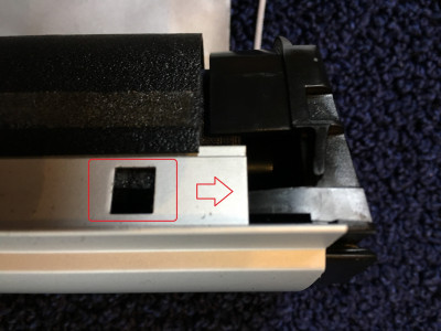 Losmaken rechterkant rolmechanism