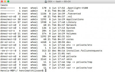 Directory Structuur macOS