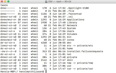 Directory Structuur macOS