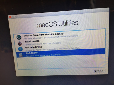 macOS Utilities - Disk Utility