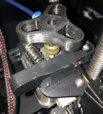 Extruder Knop