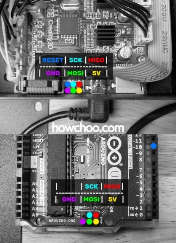 Verbinden Creality 3 met Arduino-Uno