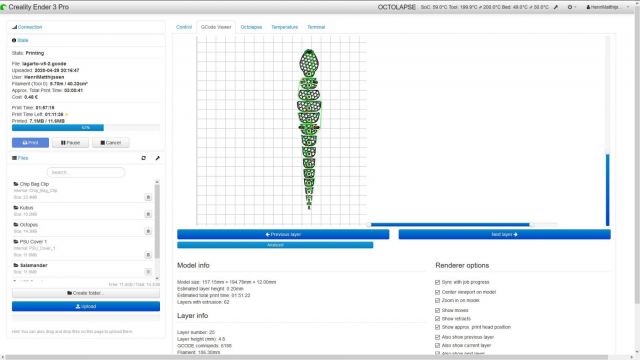OctoPrint GCode Viewer