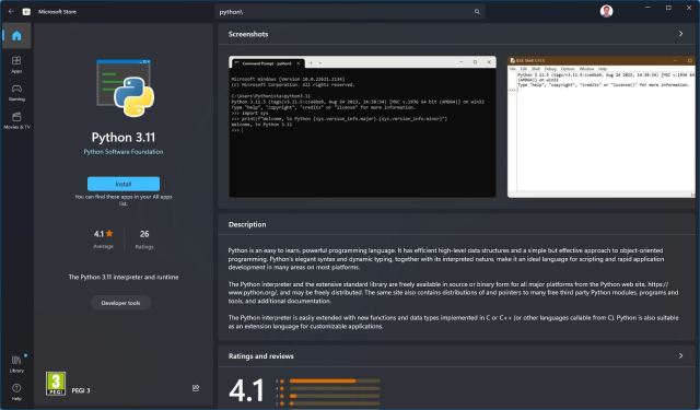 Microsoft-Store - Python