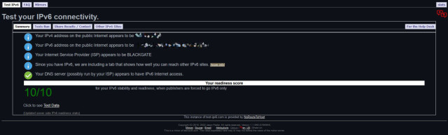 Controleren IPv6 connectie