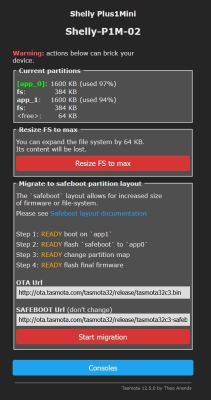 Tasmota - Safeboot Conversie