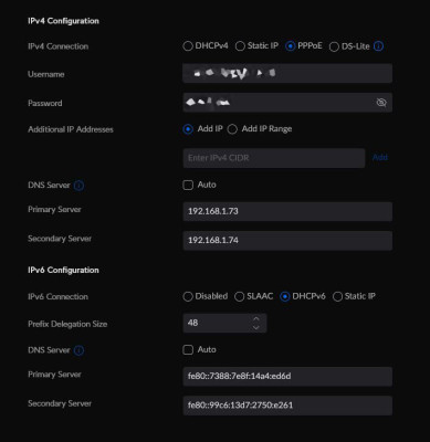 UDMP - Internet - IPv6 Configuration
