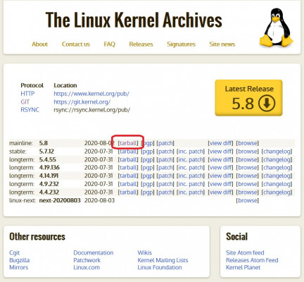 Download Linux Kernel Source