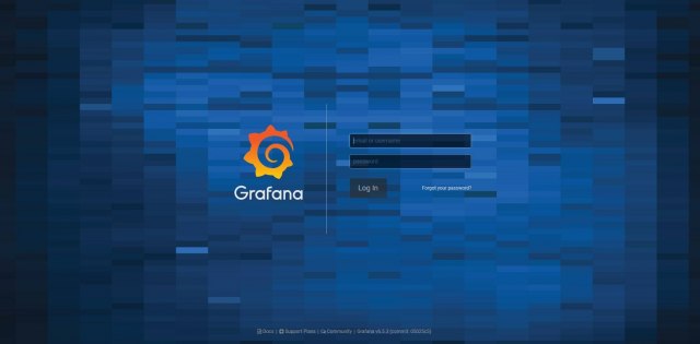 Grafana - Login-Scherm