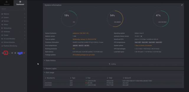 Webmin - Dark Theme