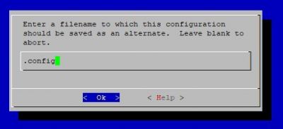 make menuconfig - save