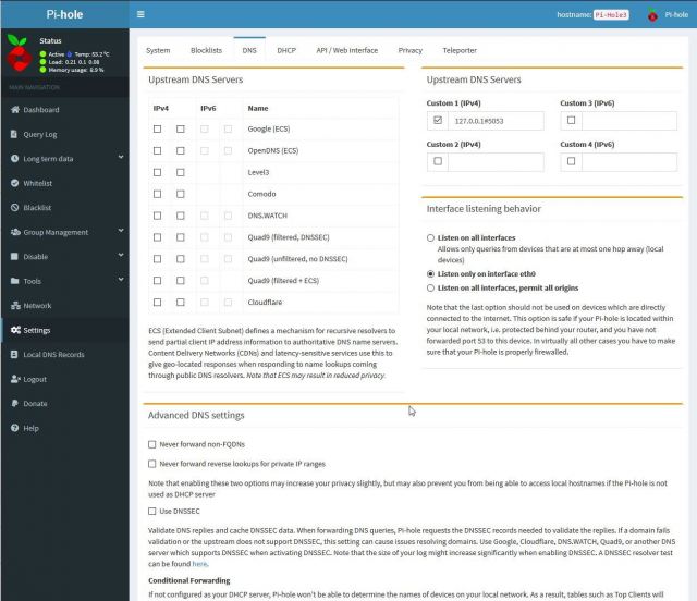 Configuratie-Pi-Hole voor Cloudflared